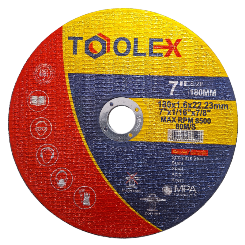 Toolex metal cut off wheel premium180x1.6x22,23