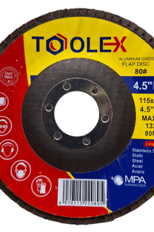 toolex aluminum oxide flap wheel 115mm